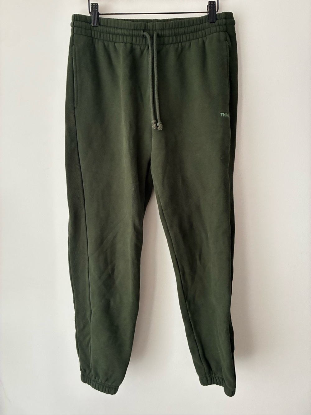 TNA Aritzia Sweatpants Women’s M Cozy Fleece Boyfriend Jogger Green
